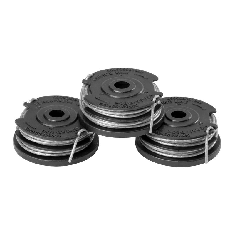 Greenworks 0.065" Dual Line Replacement String Trimmer Line Spool, 3 count (Pack of 1) - Image 1